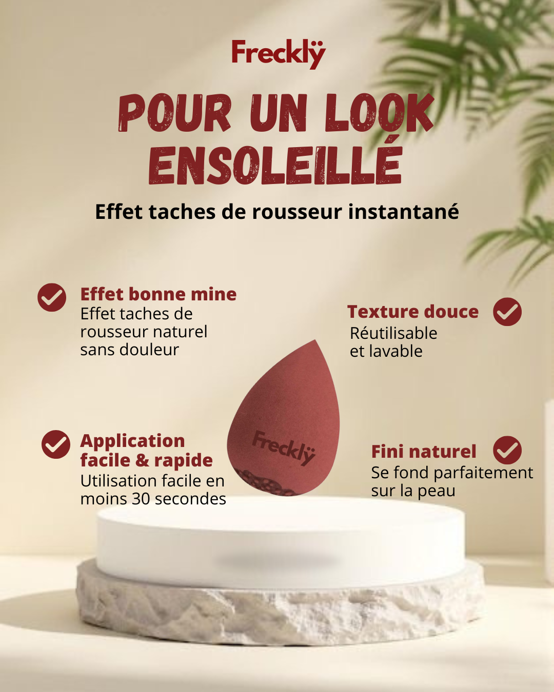 Éponge à fausses taches de rousseur